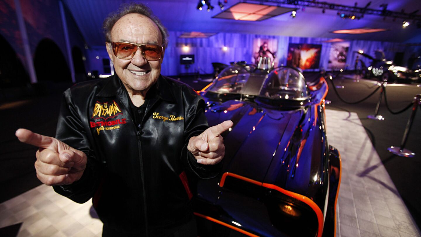 The Southern California custom-car legend created many of the most memorable and outrageous automobiles ever seen on film and television. He designed TV's Batmobile as well as special vehicles for many of the biggest names in Hollywood, including Frank Sinatra, Sammy Davis Jr., Elvis Presley, Michael Jackson and John Wayne. He was 89. Full obituary