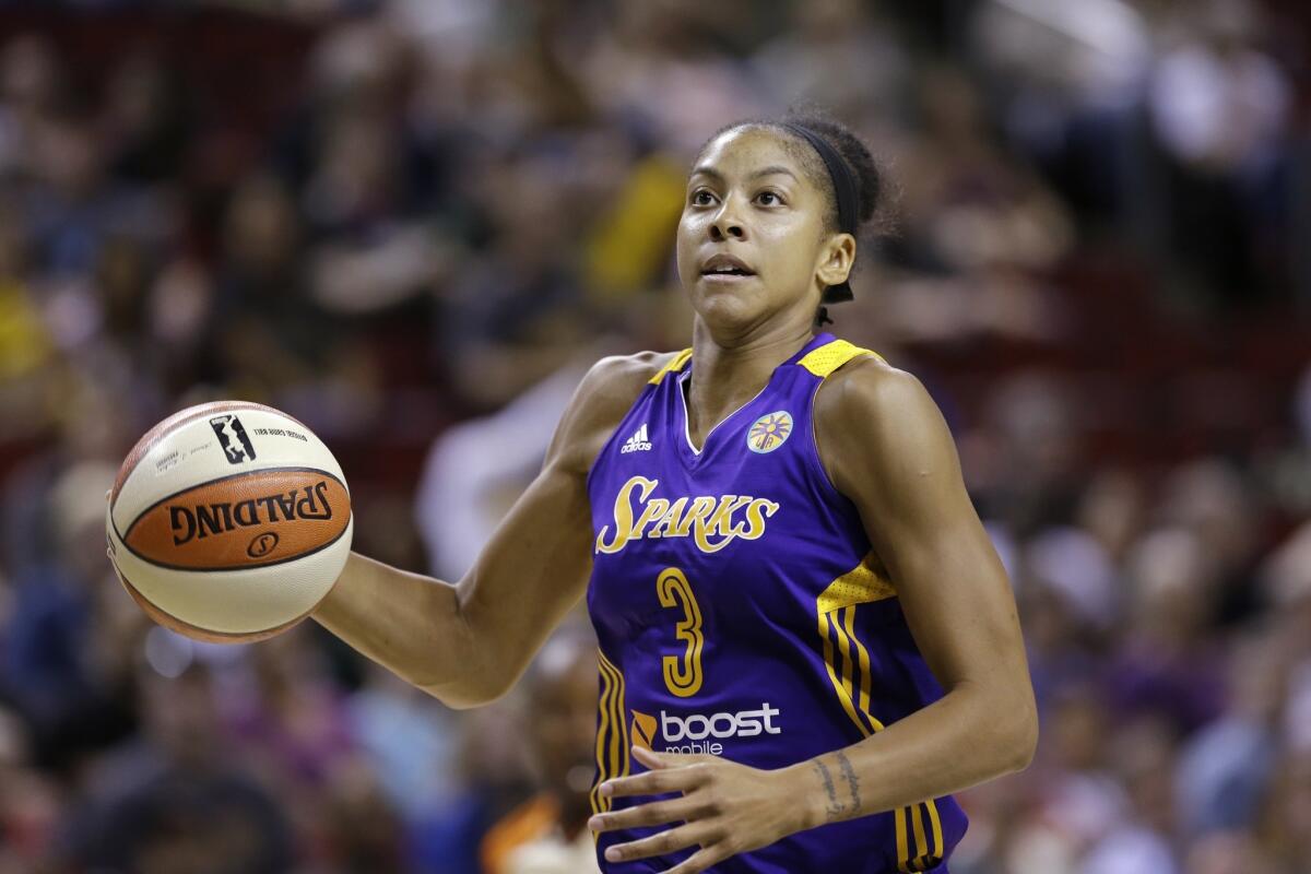 Candace Parker had 17 points and 10 rebounds in the Sparks' 70-56 win Thursday over the Seattle Storm.