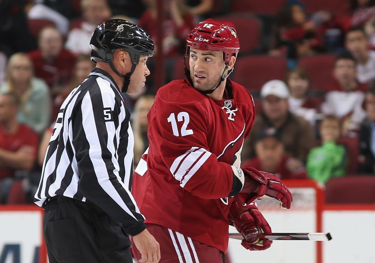 The NHL suspended Phoenix Coyotes tough guy Paul Bissonnette 10 games for coming off the bench to fight Kings forward Jordan Nolan during a preseason game Sunday.