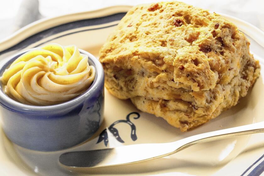 Don't bacon and cheddar make everything better? Restaurant 1833 was happy to share its recipe for these hearty biscuits, perfect served warm with a dab of maple chile butter. Read the recipe »