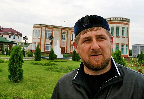 Ramzan Kadyrov, 31, in front of his presidential residence in Gudermes, has been Chechnya's leader for a year. During that time, he has managed to silence dissent, pacify the Russian republic and embark on a massive reconstruction campaign. Kadyrovs critics say that he lords over Chechnya using terror and violence, that he has created a neo-Soviet dictatorship. But his critics are hard to find, because they have a habit of disappearing.