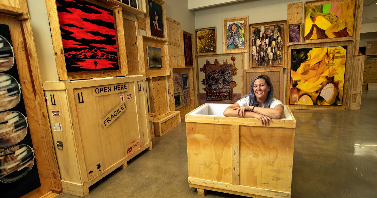Crates and all: Kathy Grayson’s Gap gallery finds hardly ever witnessed artwork from all around L.A.