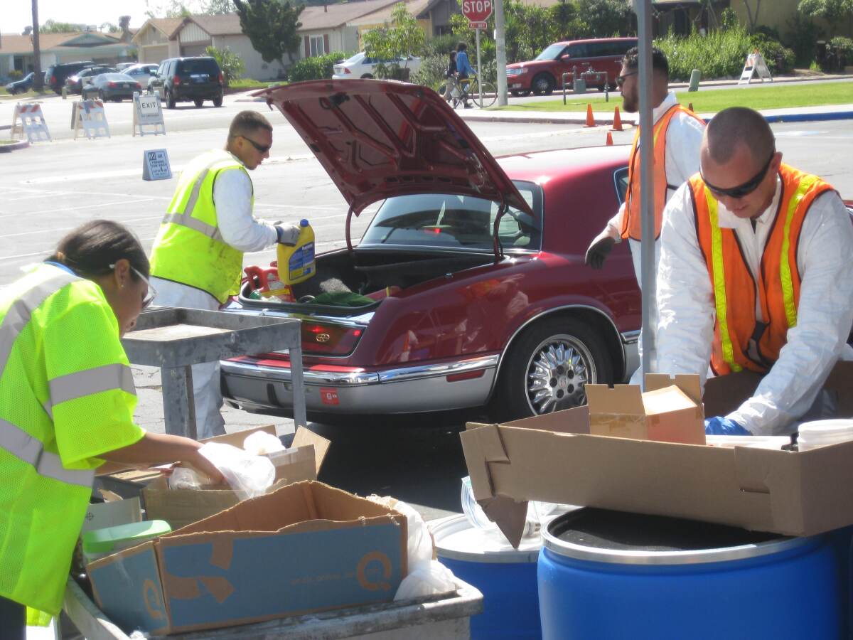 The recycling events are for city of San Diego residents only and no business waste will be accepted.