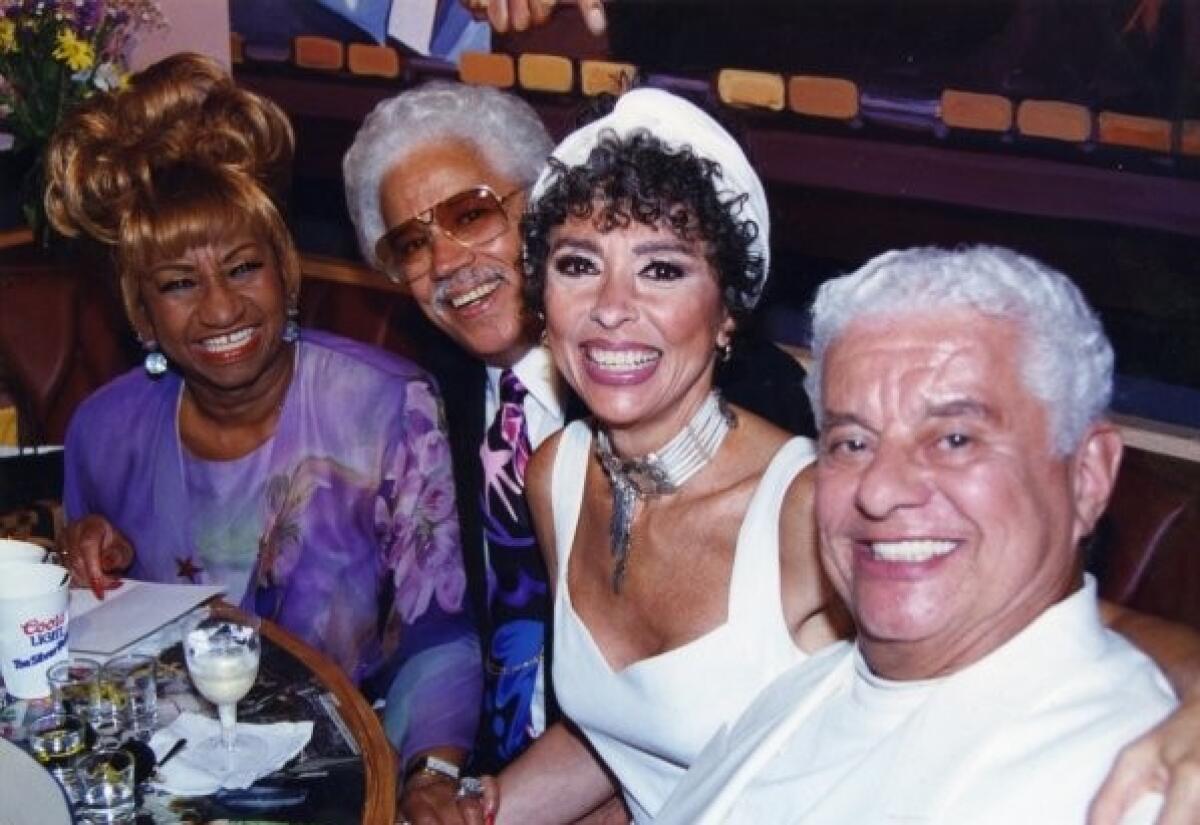 De izq. a der., Celia Cruz, Johnny Pacheco, Rita Moreno y Tito Puente en una imagen de archivo.