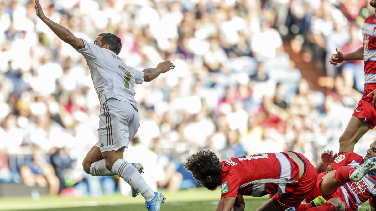 hazard scores 1st league goal as madrid beats granada 4 2 the san diego union tribune hazard scores 1st league goal as madrid