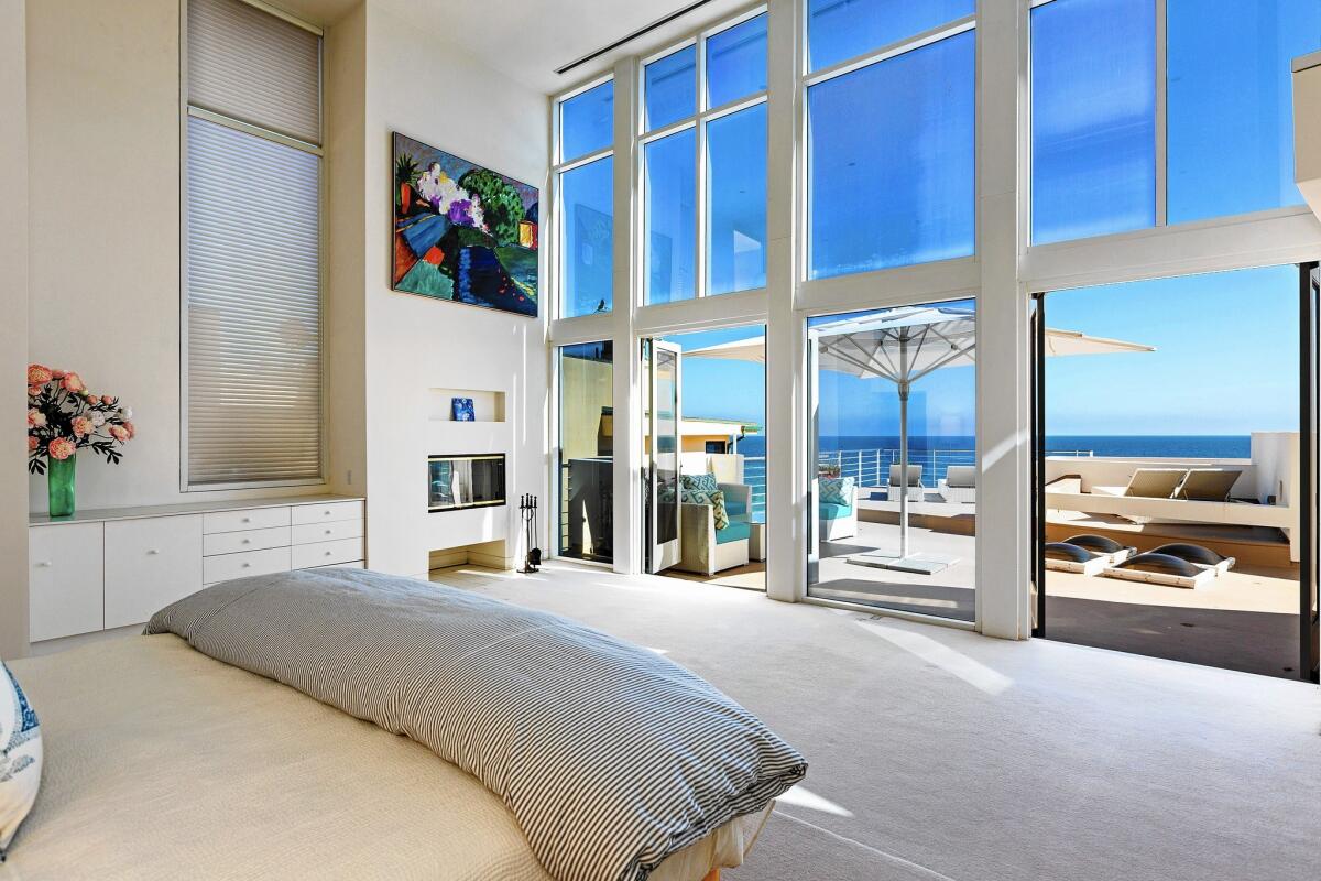 The modern-style residence on Malibu's Broad Beach was designed by architect Michael Rachlin and completed in 1991.