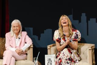 Los Angeles, CA - April 22: Diane Ladd, left, and Laura Dern, right, speak about their book during the 28th Annual Los Angeles Times Festival of Books at the University of Southern California on Saturday, April 22, 2023 in Los Angeles, CA. (Dania Maxwell / Los Angeles Times).