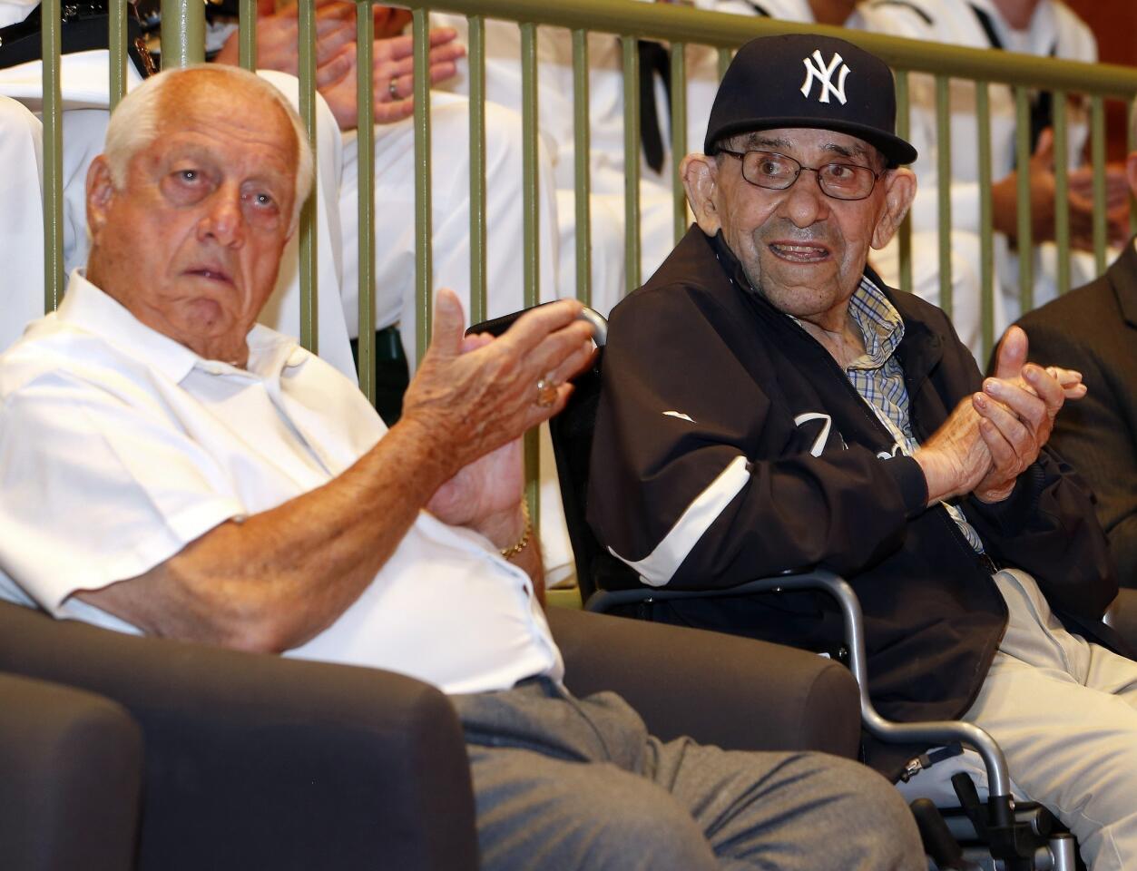 Tommy Lasorda, Yogi Berra