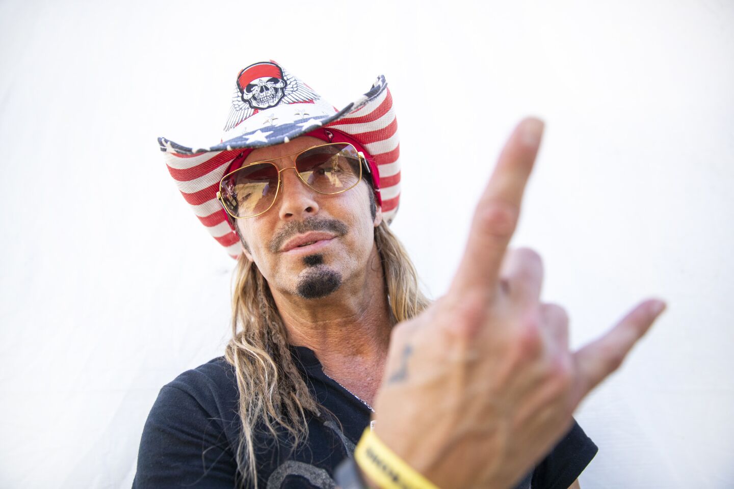 Bret Michaels before his performance at Stagecoach.