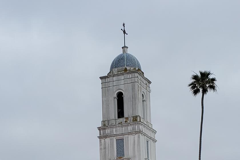 Wireless equipment might be installed in La Jolla Presbyterian Church's bell tower.