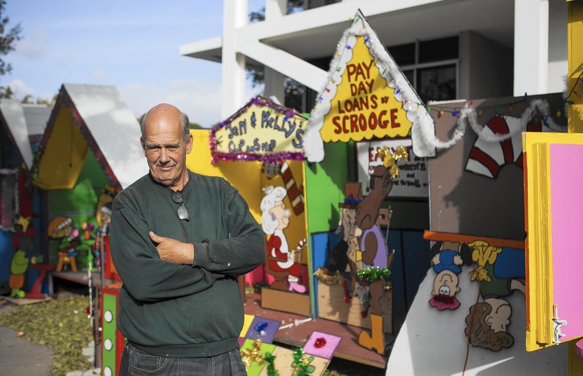 Jim Jordan originated Costa Mesa’s “Snoopy House” holiday display in 1966 at his parents' Eastside home.
