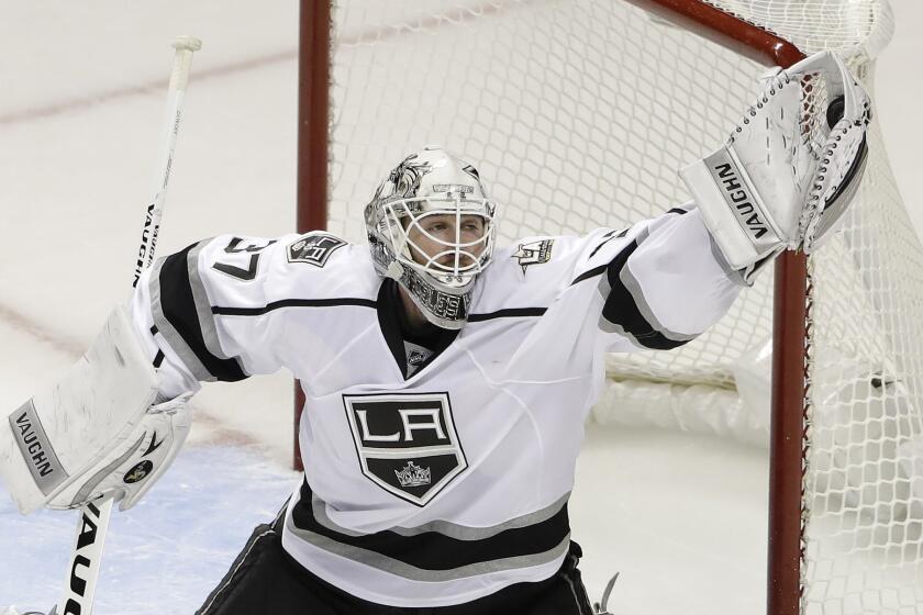 Jeff Zatkoff was 2-7-1 with a 2.95 goals-against average in 13 games for the Kings this season.