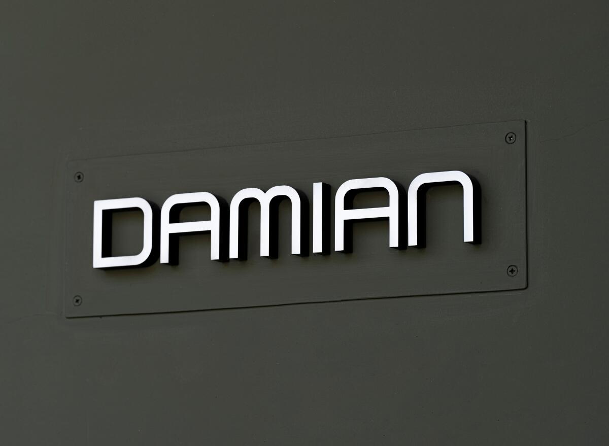 Damian's exterior signage in the Arts District