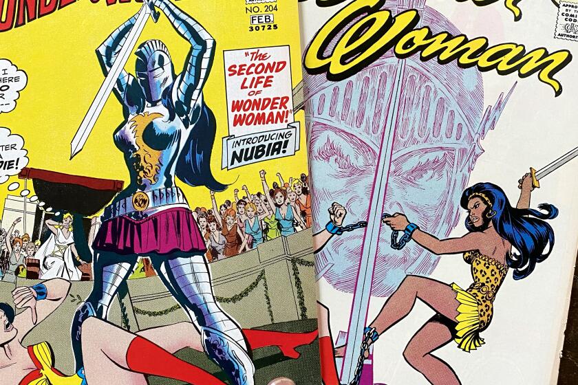 Wonder Woman comic book covers with Nubia from the 1970s.