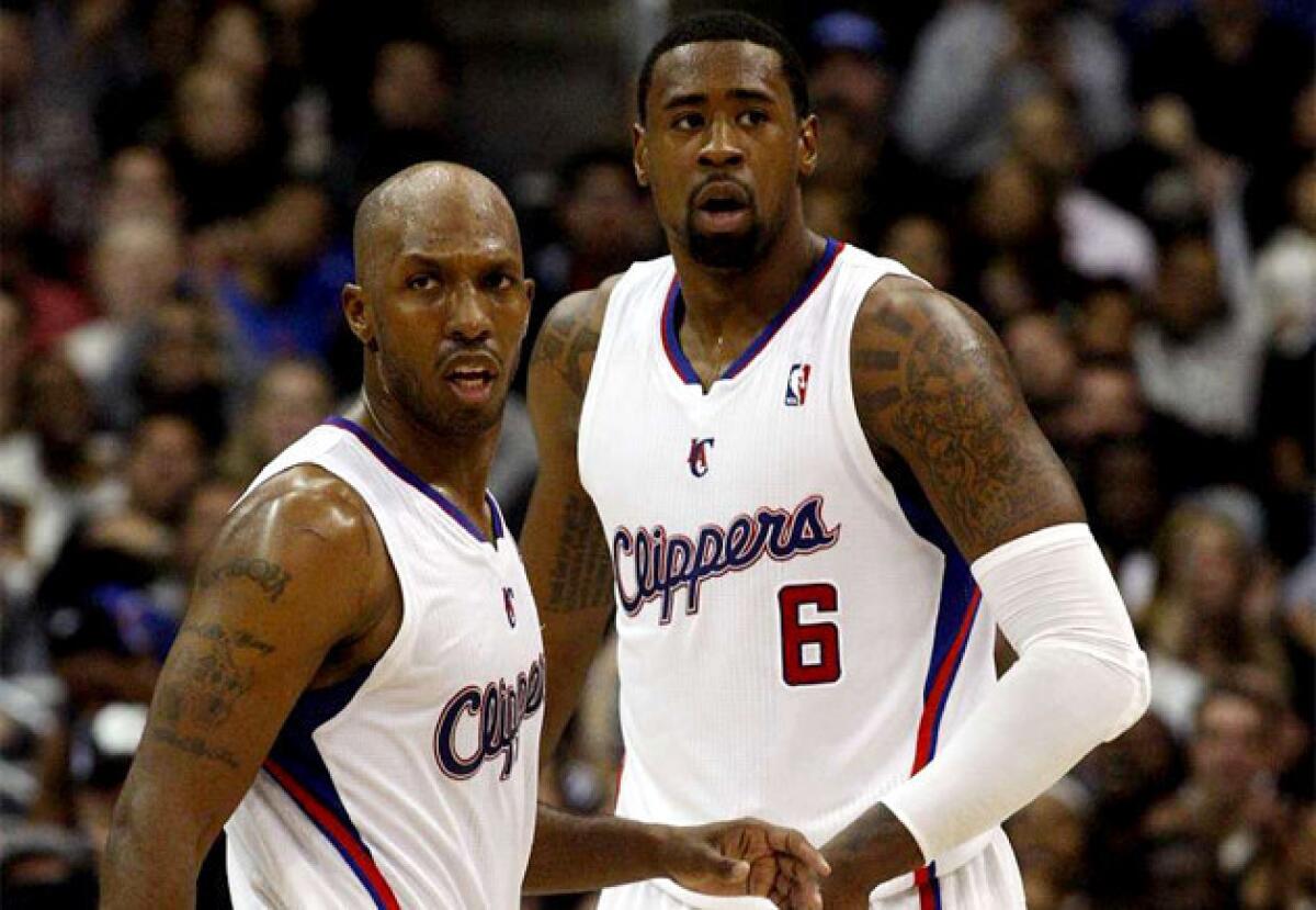 Clippers' Chauncey Billups, 36, and DeAndre Jordan, 24, have developed a bond that has benefited the center.