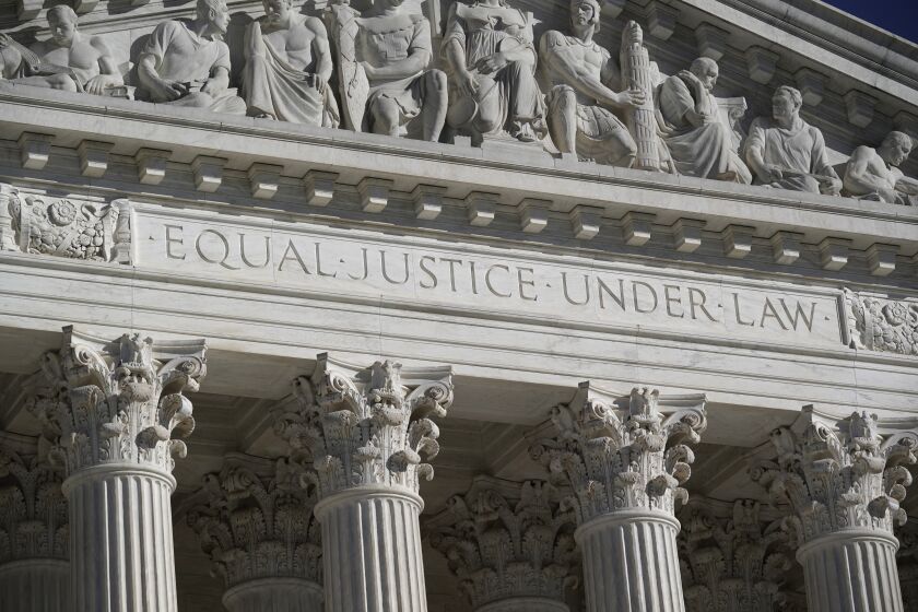 In this Nov. 4, 2020 file photo, The Supreme Court is seen in Washington. (AP Photo/J. Scott Applewhite)
