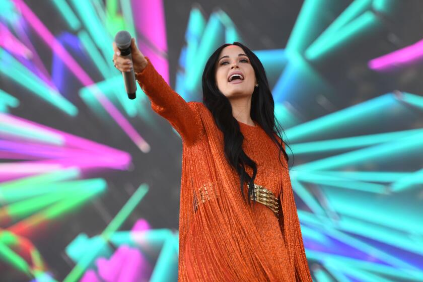 Singer/songwriter Kacey Musgraves performs on stage at Coachella Music Festival on April 12, 2019 in Indio, California. (Photo by VALERIE MACON / AFP) (Photo credit should read VALERIE MACON/AFP via Getty Images)