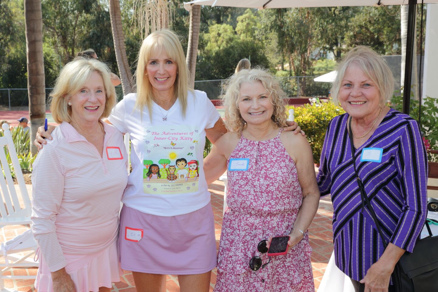 Host Vicki Perry, author Jill Kramer, Jane Goodwin, Joanne Leigh