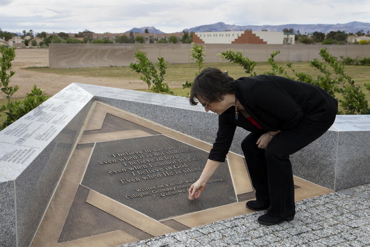 Esther Finder, president of the Holocaust Survivors Group of Southern Nevada.