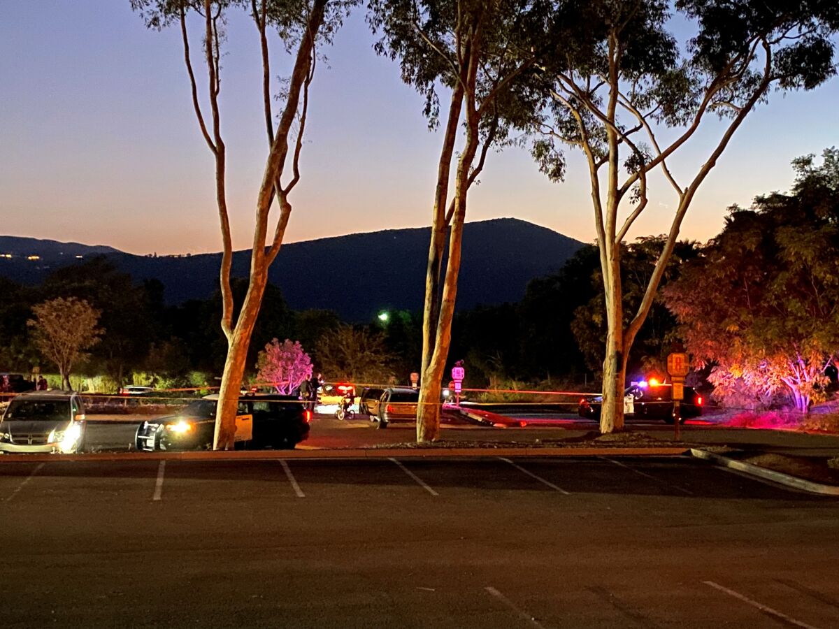 Police were investigating a shooting in the parking lot of the San Diego Zoo Safari Park late Sunday afternoon.