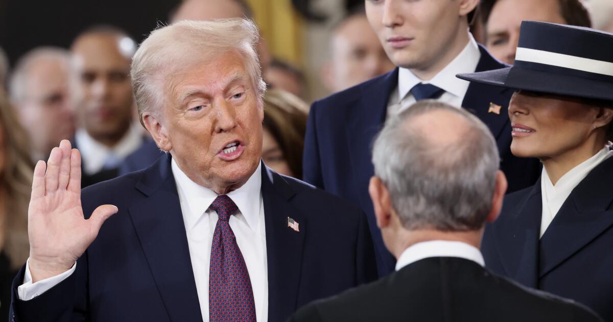 Trump is sworn in as the nation’s 47th president, capping historic comeback Trump is sworn in as the nation’s 47th president, capping historic comeback