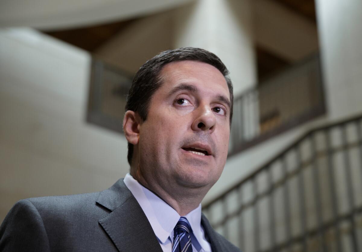 House Intelligence Committee Chairman Devin Nunes.