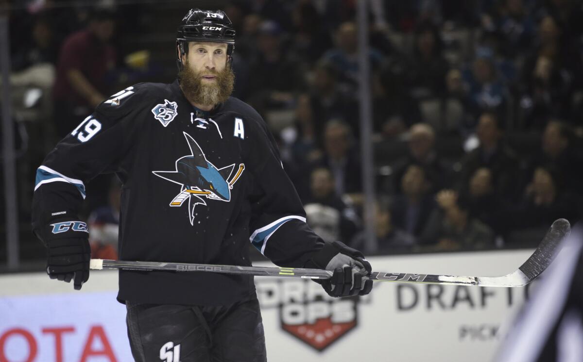 Joe Thornton led San Jose in scoring this season.