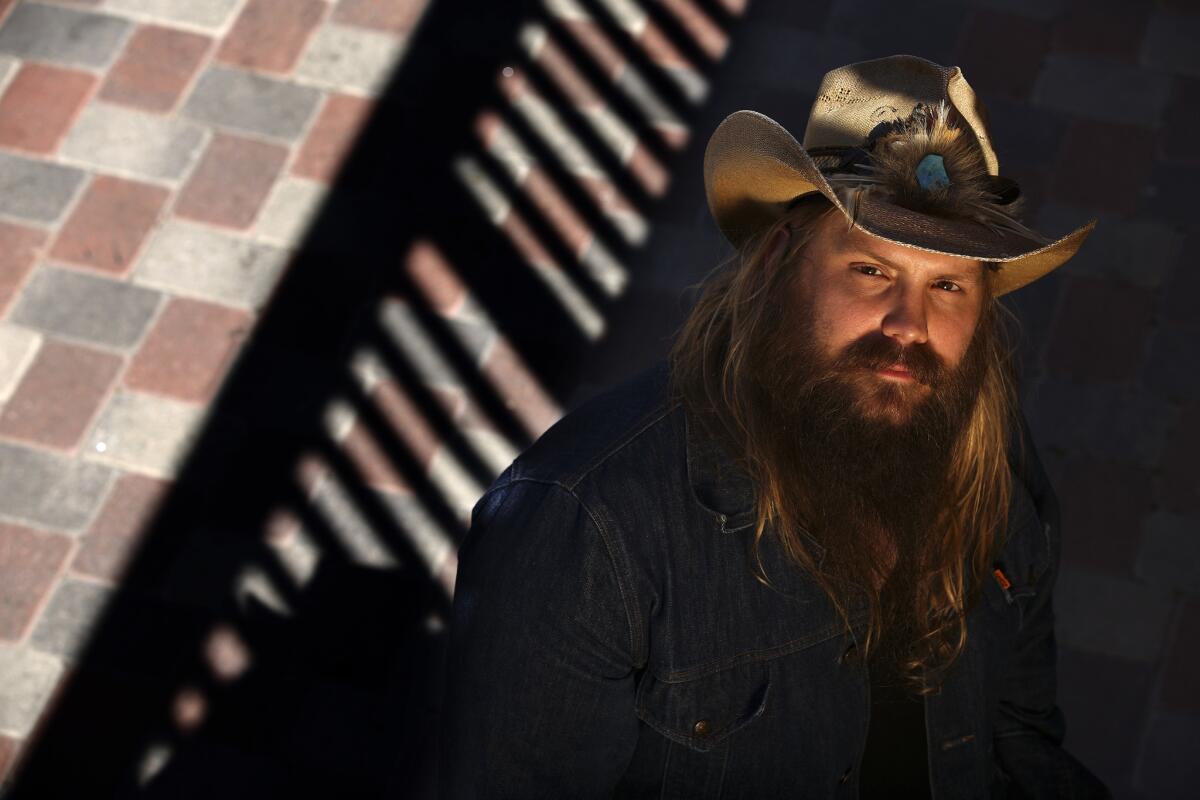 Chris Stapleton is photographed at the Charlie Hotel in West Hollywood on April 7.