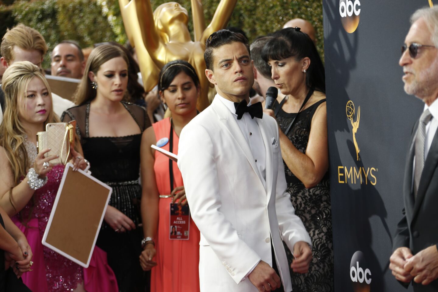 Lead actor in a drama series nominee Rami Malek of "Mr. Robot"