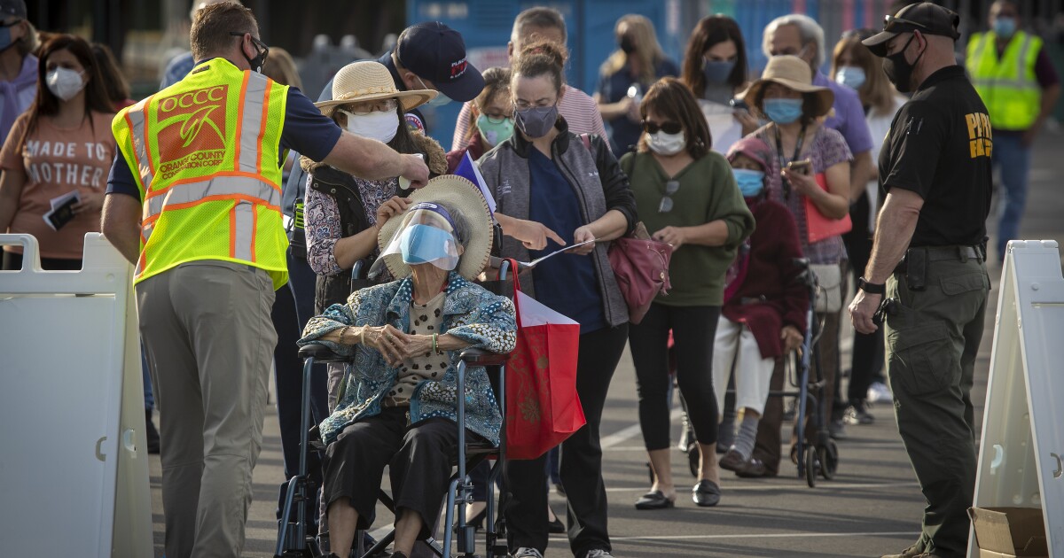 Disneyland’s massive vaccination site closes amid supply shortages