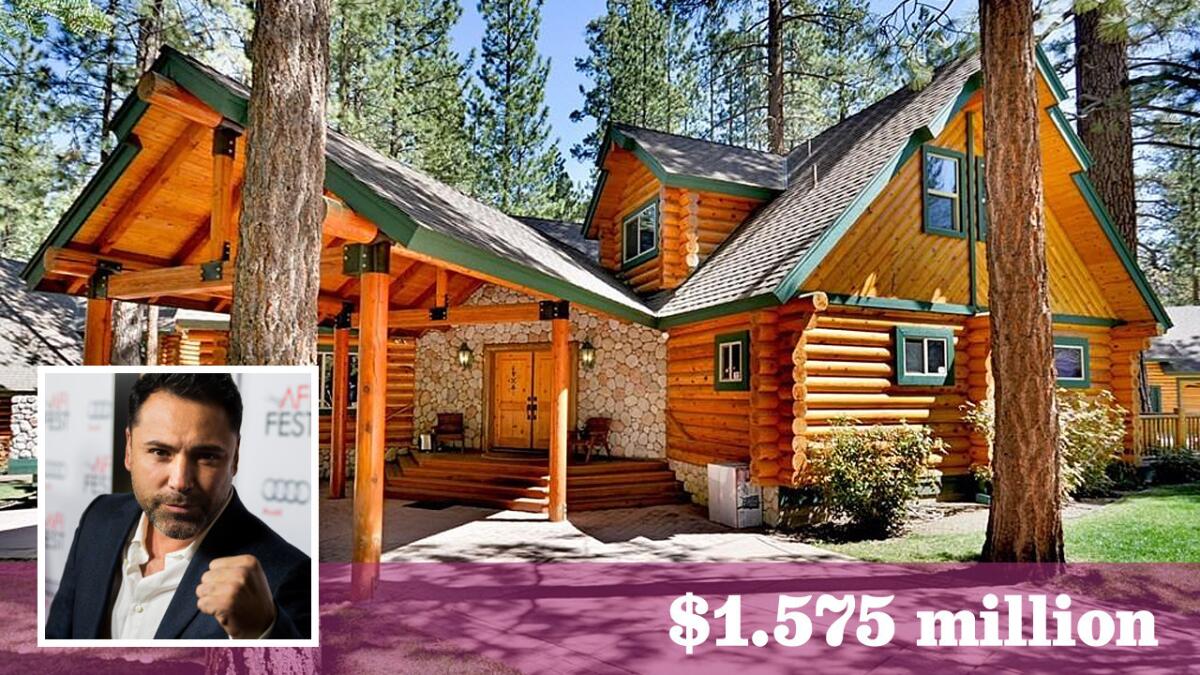 A Big Bear retreat designed by Oscar De La Hoya and later owned by Tito Ortiz has sold for $1.575 million.