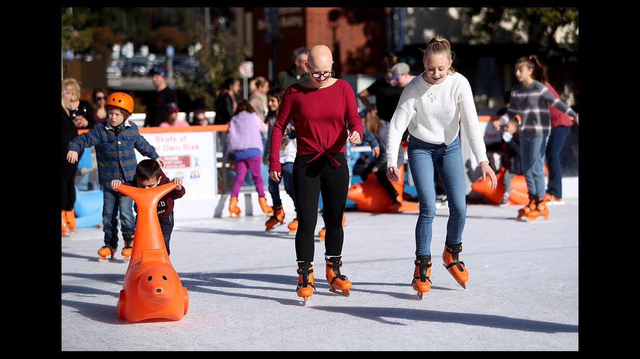 Photo Gallery: Annual Ice America ice skating rink opens to public in Burbank