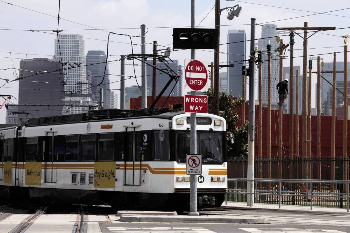The busy junction of the Blue and Expo lines in downtown Los Angeles has been considered particularly dangerous because of a flaw that was causing excessive wear to wheel assemblies. A temporary repair has been in place while a permanent solution was sought.