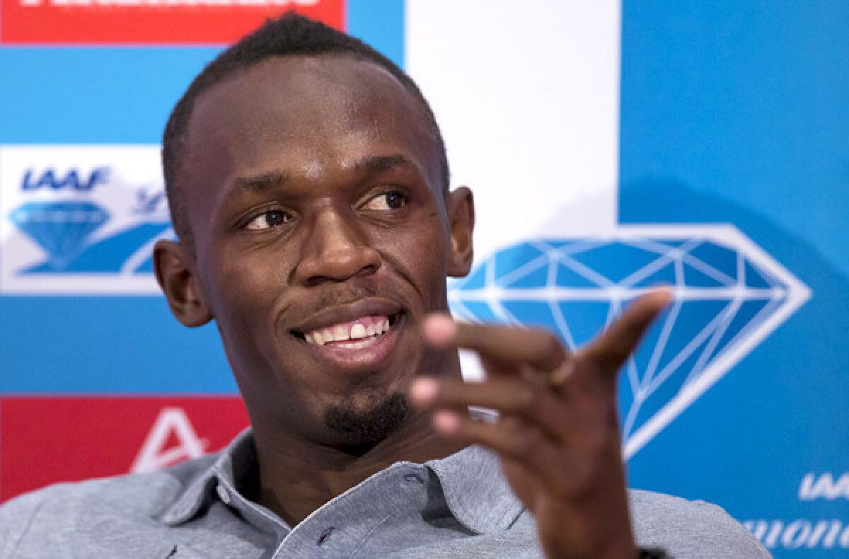 Jamaican sprinter Usain Bolt, speaking to reporters in France, where he will compete in an IAAF Diamond League meet on Saturday.