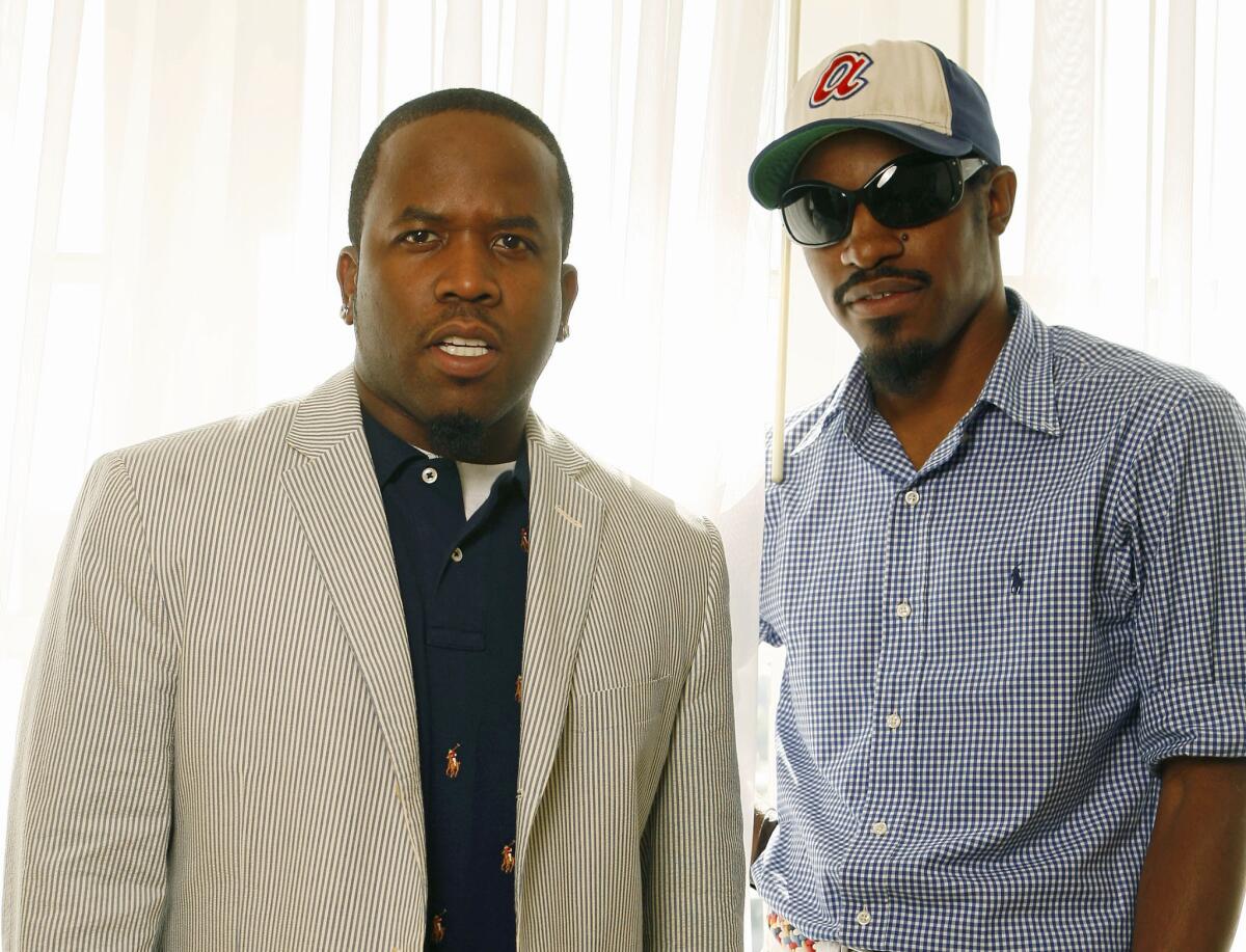 Big Boi, left, and Andre Benjamin of the group OutKast, shown here in 2006, were announced as additions to the BET Experience concert lineup.
