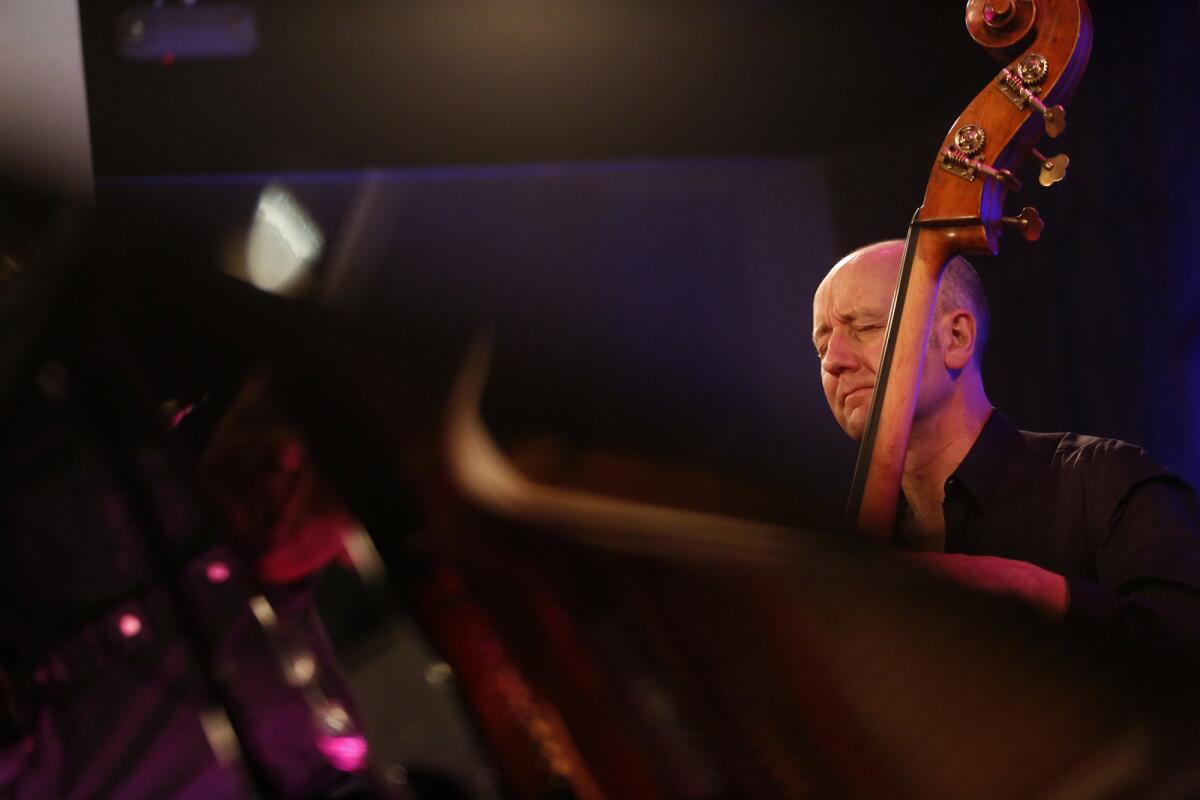 The Necks, featuring Lloyd Swanton, on bass, at The Blue Whale in Los Angeles.