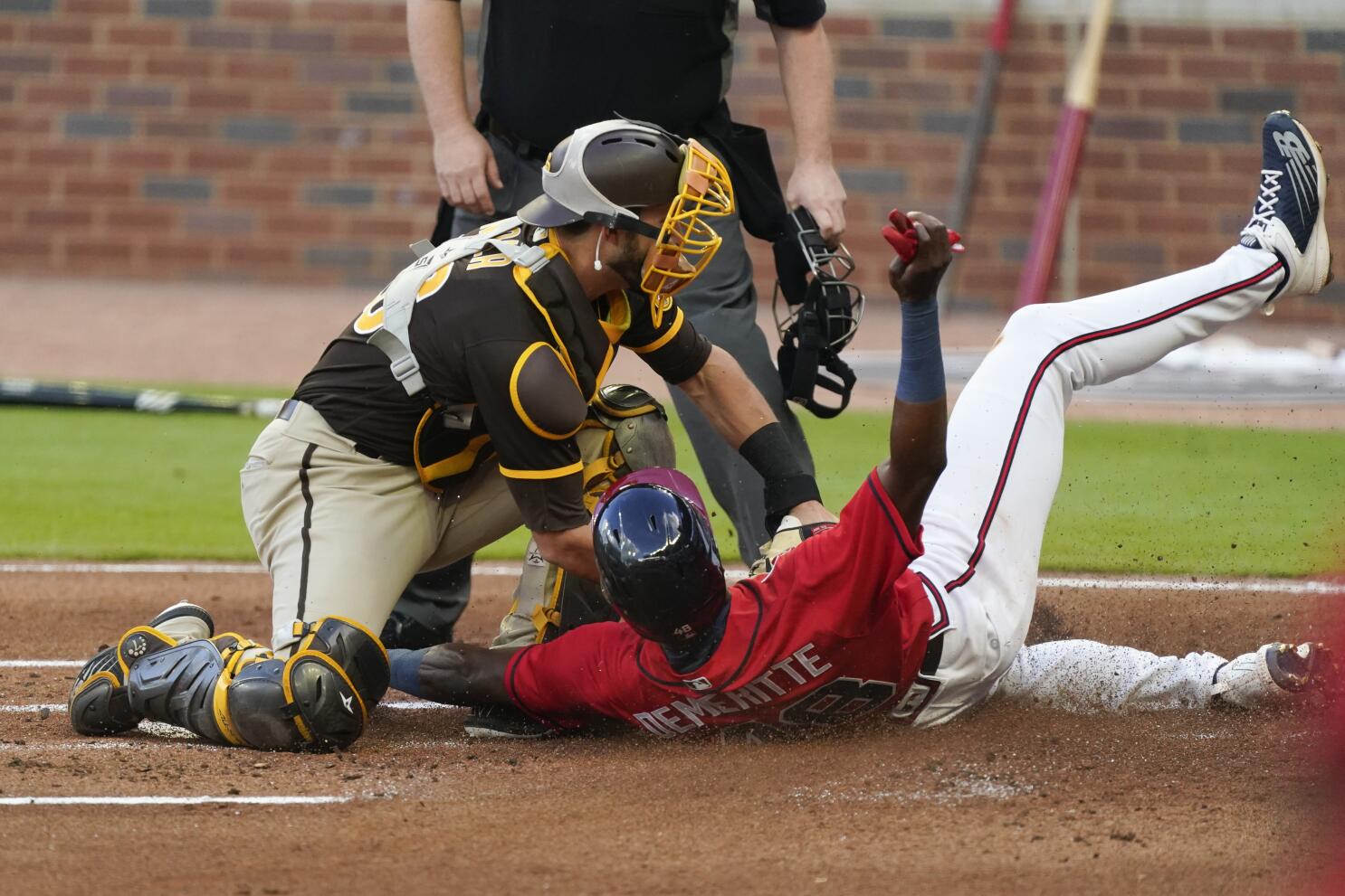 Travis Demeritte flew around the bases for this inside-the-park