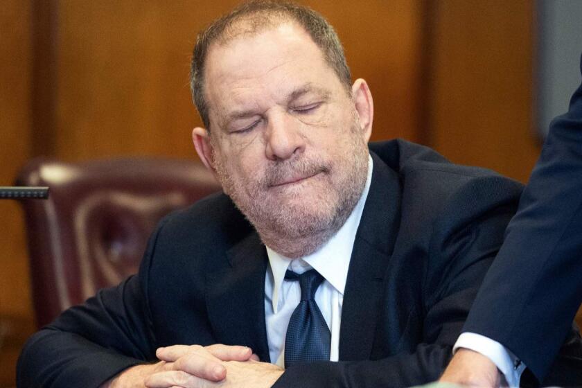 (FILES) In this file photo taken on June 5, 2018 Hollywood film producer Harvey Weinstein appears at Manhattan criminal court in New York. A New York grand jury has charged disgraced Hollywood mogul Harvey Weinstein with additional sexual assault charges in a case dating back to 2006, prosecutors announced July 2, 2018. Previously charged with rape and sexual assault against two different women, he faces an additional count of criminal sexual act in the first degree, and two counts of predatory sexual assault against a third woman.The new charges are punishable by a minimum sentence of 10 years and a maximum of life imprisonment, Manhattan District Attorney Cyrus Vance said. / AFP PHOTO / Steven HirschSTEVEN HIRSCH/AFP/Getty Images ** OUTS - ELSENT, FPG, CM - OUTS * NM, PH, VA if sourced by CT, LA or MoD **