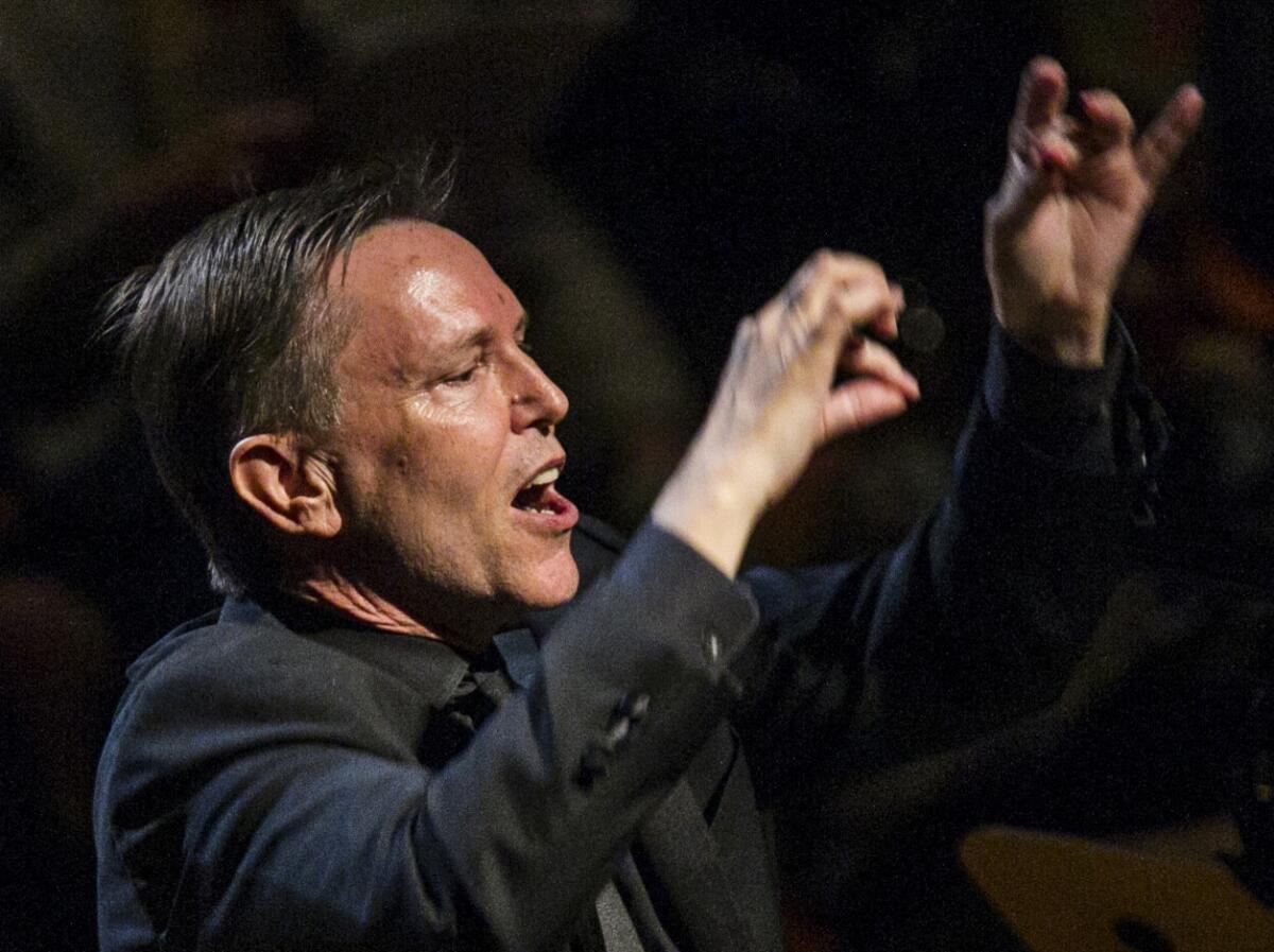 Artistic director Grant Gershon conducts the Los Angeles Master Chorale in Julia Wolfe's "Anthracite Fields: Music of the Coal Miner."