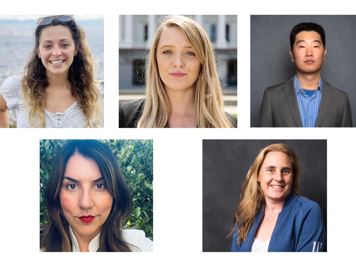 Five new Los Angeles Times staffers 