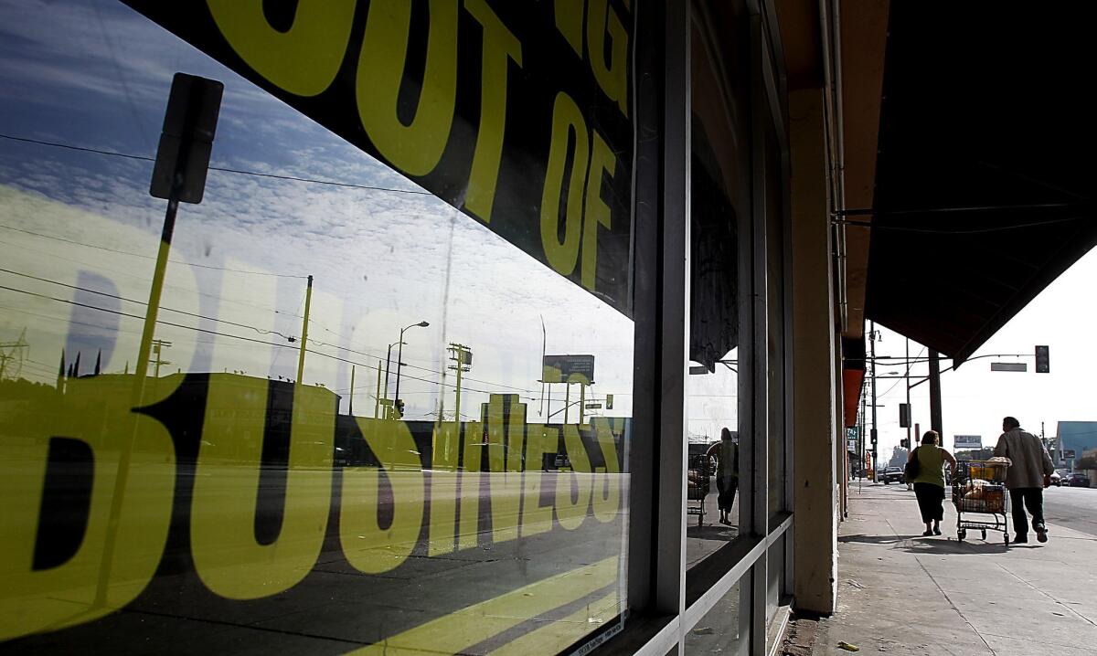 Lankershim's vitality butts up against shuttered businesses in North Hollywod.