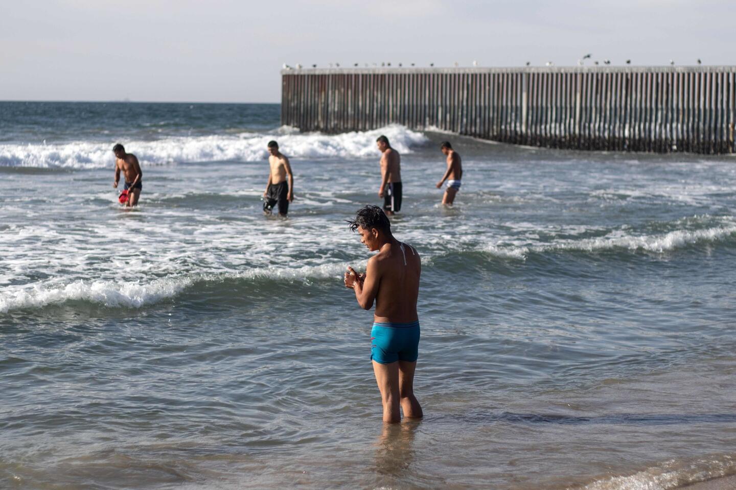 Migrantes en Tijuana