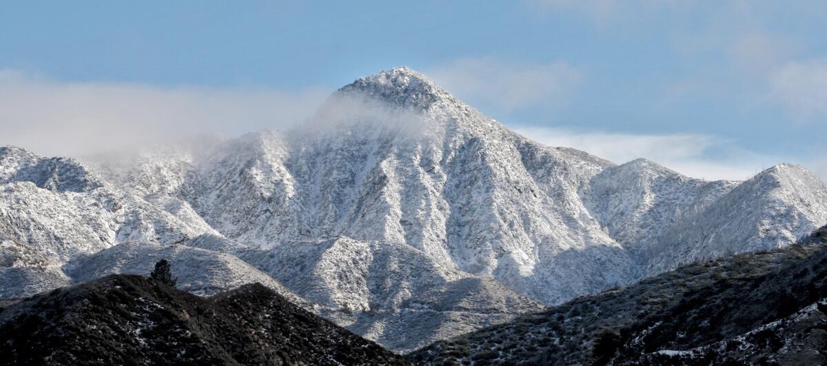 El Niño-related storms have brought snow to the mountains of the Angeles National Forest this week, including to Mt. Waterman Ski Lifts. As of Thursday morning, there was more than 2 feet of snow on the hill, according to the ski facility’s website, with more snow expected tonight and Saturday.