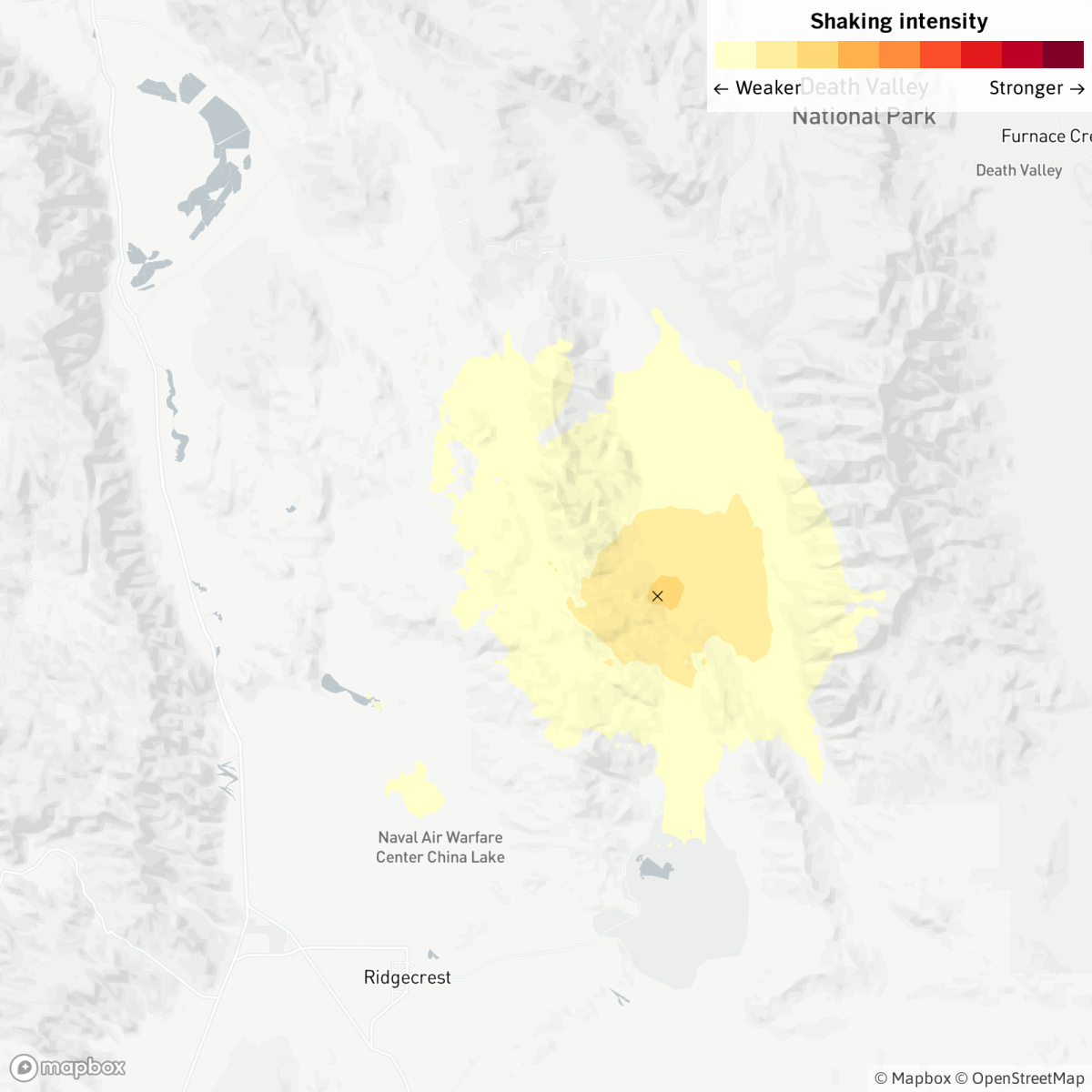 A magnitude 3.5 earthquake was felt near Ridgecrest, Calif., Saturday morning. It was followed by a magnitude 3.3 quake minutes later.