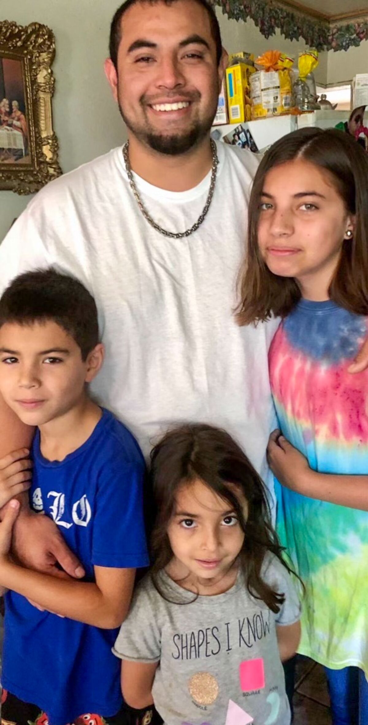 A father and three children