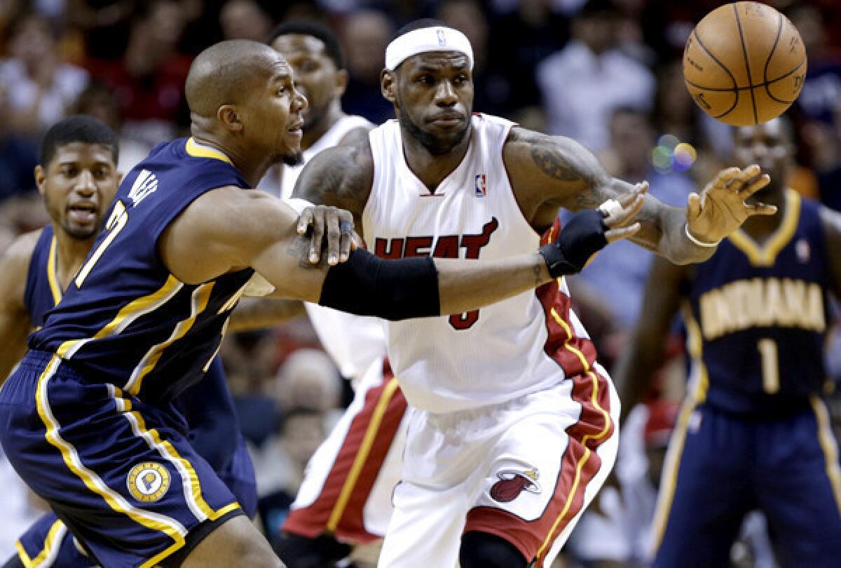 If LeBron James and the second-seeded Heat are to meet David West and the top-seeded Pacers in the Eastern Conference finals as expected, both teams will have to play more consistently in the playoffs than they did at the end of the regular season.