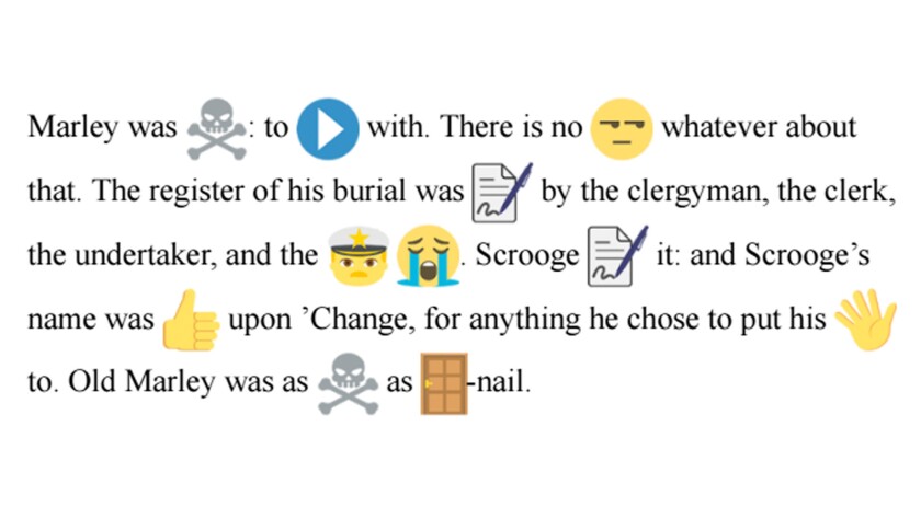 See How A Christmas Carol And Other Classics Are Being Translated Into Emoji Los Angeles Times