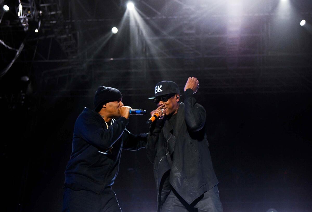 Nas is joined by Jay Z at Coachella on Saturday.