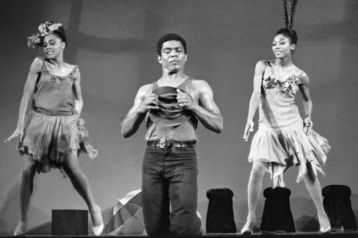Alvin Ailey, center, in "American Masters: Ailey" on PBS.