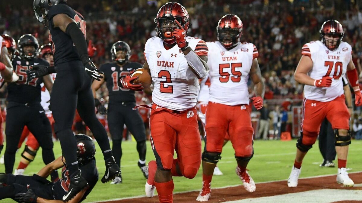Utah is hosting USC after a 40-21 defeat of Stanford in Palo Alto.